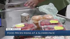 Food prices rising at slower pace