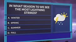 Weather Trivia Tuesday: Which season has the most lightning strikes?