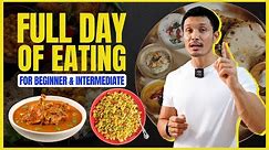 FULL DAY OF EATING for BEGINNERS & INTERMEDIATE | DIET PLAN by Jeet Selal |