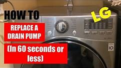 How To Repair A Front Load Washer Drain Pump Or Recirculation Pump