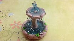 Polymer clay/Fimo and resin Tutorial- Fountain/Fonte