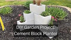 DIY Garden Project: Cement Block Flower Planter