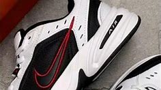 Кроссовки Обувь Кеды Москва Nike Air Monarch IV White/Black-Varsity Red 415445-101 #кроссовки #обувь