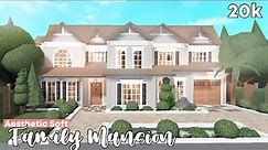 Roblox | Bloxburg: 20k Aesthetic Soft Family Roleplay Mansion - No Largeplot (FULL BUILD)