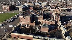 Video - drone shows scale of tornado devastation in Kentucky | US News | Sky News