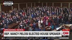 Nancy Pelosi takes the Speaker's gavel