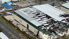 Aerial video of tornado damage in Bay County, Florida