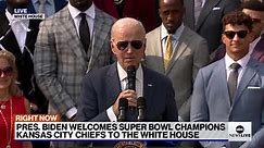 Pres. Biden welcomes Super Bowl champions Kansas City Chiefs to the White House: LIVE