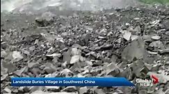 Landslide buries village in southwest China