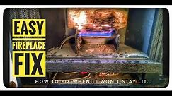 Easily Fix Gas Fireplace with Electronic Ignition When it Doesn't Stay Lit - [SOLVED]