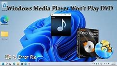 Fixed: Windows Media Player Won't Play DVD | Working Tutorial | PC Error Fix