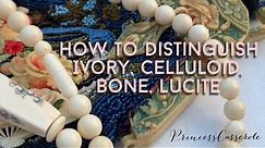 Ivory Jewelry: How to Identify & Examples Plus Lookalikes Celluloid, Lucite, Bone