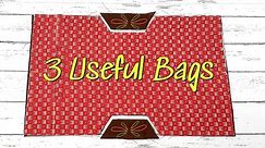 3 Useful Bags | Easy To Make At Home For All Occasion