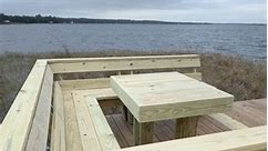 If you thought the lowered sun deck was the only custom feature on the last dock we shared, you’re wrong! This custom bench and table nook is the perfect spot for a morning coffee on the water, or drinks at sunset! Call today for a free estimate! 352-687-2030 | JSC Contracting, Inc