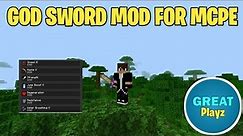 God Sword Mod For Mcpe 1.20+ | GreatPlayz YT