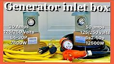 Generator Inlet Box 30 amps Vs 50 amps which one should you install