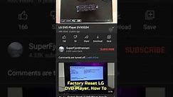 LG dvd player DVX552H