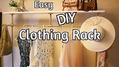 Easy DIY clothing rack, Save $100's (DIY closet organization).