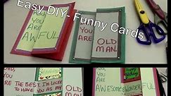 DIY - Funny Birthday Cards for Friends & Family