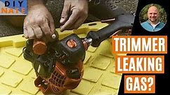 String Trimmer Leaking Gas? Fuel Tank Vent Line Repair on Torn Rubber (Echo Weedeater) - by DIYNate