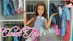 Barbie Real Closet Tour - Doll Clothes and Accessory Haul - Titi Toys and Dolls