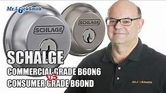 Schlage Commercial Grade B60N6 vs Schlage Consumer Grade B60ND
