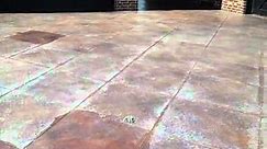Worn & Faded Acid Stained Driveway Re-Stain & Re-seal