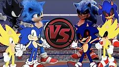 SONIC vs SONIC.EXE: ALL ROUNDS! (Sonic The Hedgehog Cartoon Rap Battle) | CARTOON RAP ATTACK!