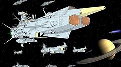 Space Battleship Andromeda Battle of Saturn #spacebattleshipyamato #starblazers