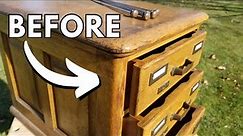 I FOUND an OLD LIBRARY Card Catalog and RESTORED IT...