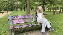 Amherst graduate spends summer professionally painting Williamsville benches and murals