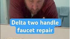 How to repair a leaking delta bathroom faucet