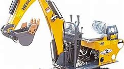 Crawler Excavator for Construction Works, Mini Excavator from HENGWANG, Suitable For Farms, Roads, Parks, Orchards, Gardens, Digging Trenches, Fertilizing, Weeding(NOT TOY) [HW08C]