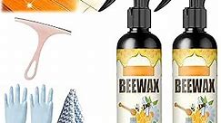 KCRPM Natural Micro-Molecularized Beeswax Spray, Molecularized Beeswax Spray, Bees Wax Furniture Polish And Cleaner, Multipurpose Natural Beewax Wood Polish and Cleaner for Furniture Care (2pcs)