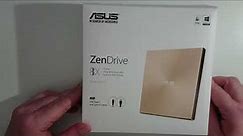 Unboxing ASUS ZenDrive U9M SDRW 08U9M U External CD DVD ROM Drive