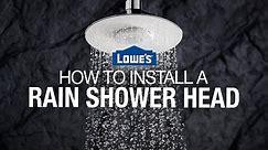 How to Install a Rain Shower Head