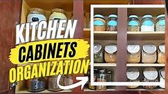 Kitchen Cabinets Organization | How to organize your kitchen cabinets | @TMCDIY
