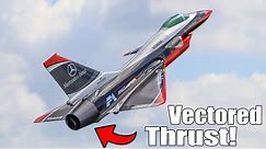 Insane Thrust Vectored Aerobatics! Giant Scale RC J10 Turbine Jet