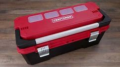 CRAFTSMAN 26-in Red Plastic Lockable Tool Box