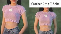 Crochet Crop T-shirt Tutorial | Easy Crochet Crop Top | Chenda DIY