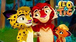 Leo and Tig 🦁 All episodes in row 🐯 Funny Family Good Animated Cartoon for Kids