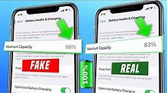 How to check iphone real battery health | How to check iphone real maximum capacity | battery health