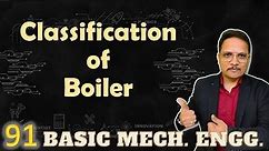 Types of boiler, Classification of Boiler, Boiler types, Boiler, Boilers, Various Boilers, BME