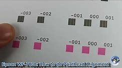 Epson WorkForce WF-7830DTWF: How to do Print Head Alignment (Vertical and Horizontal)