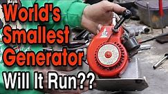 World's SMALLEST Generator EVER! Will It Run?