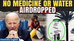US Aid Airdropped to Gaza Falls Short on Water, Medicines: Report | Oneindia News - video Dailymotion