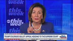 WATCH: Stephanopoulos Corners Nancy Pelosi, Busts Her After She Botches a Key Fact On Trump Ballot Eligibility