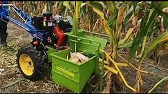 small farm machinery of one row maize corn pick harvester