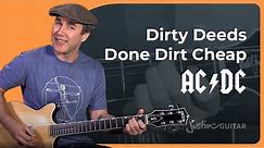 Dirty Deeds Done Dirt Cheap Guitar Lesson | AC/DC
