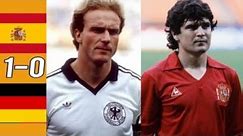 Spain 1 x 0 Germany (Camacho, Rummenigge, Littbarski) ●1984 UEFA Euro Extended Goal & Highlights